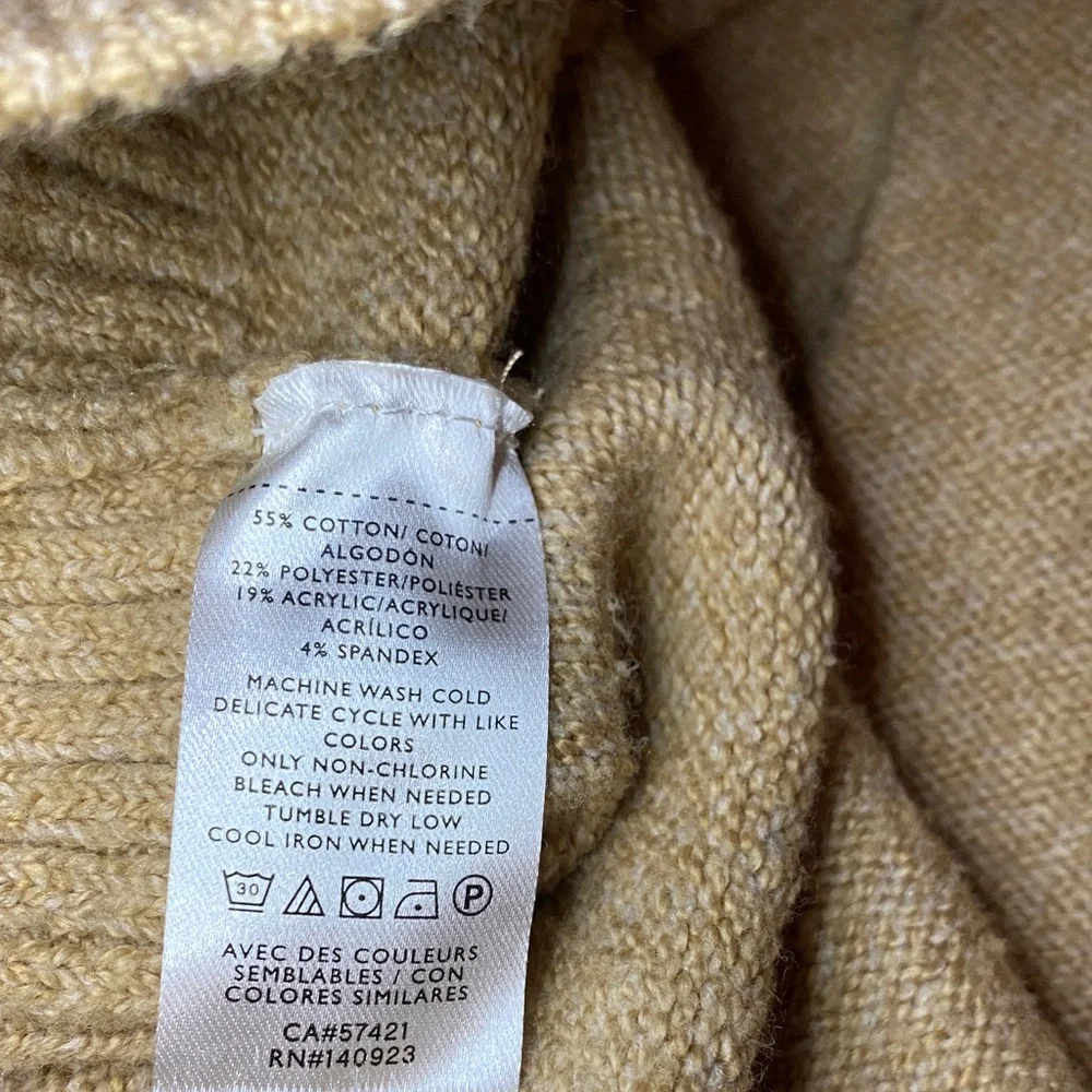 LOFT Camel Cowl Neck Sweater - Picture 8 of 8